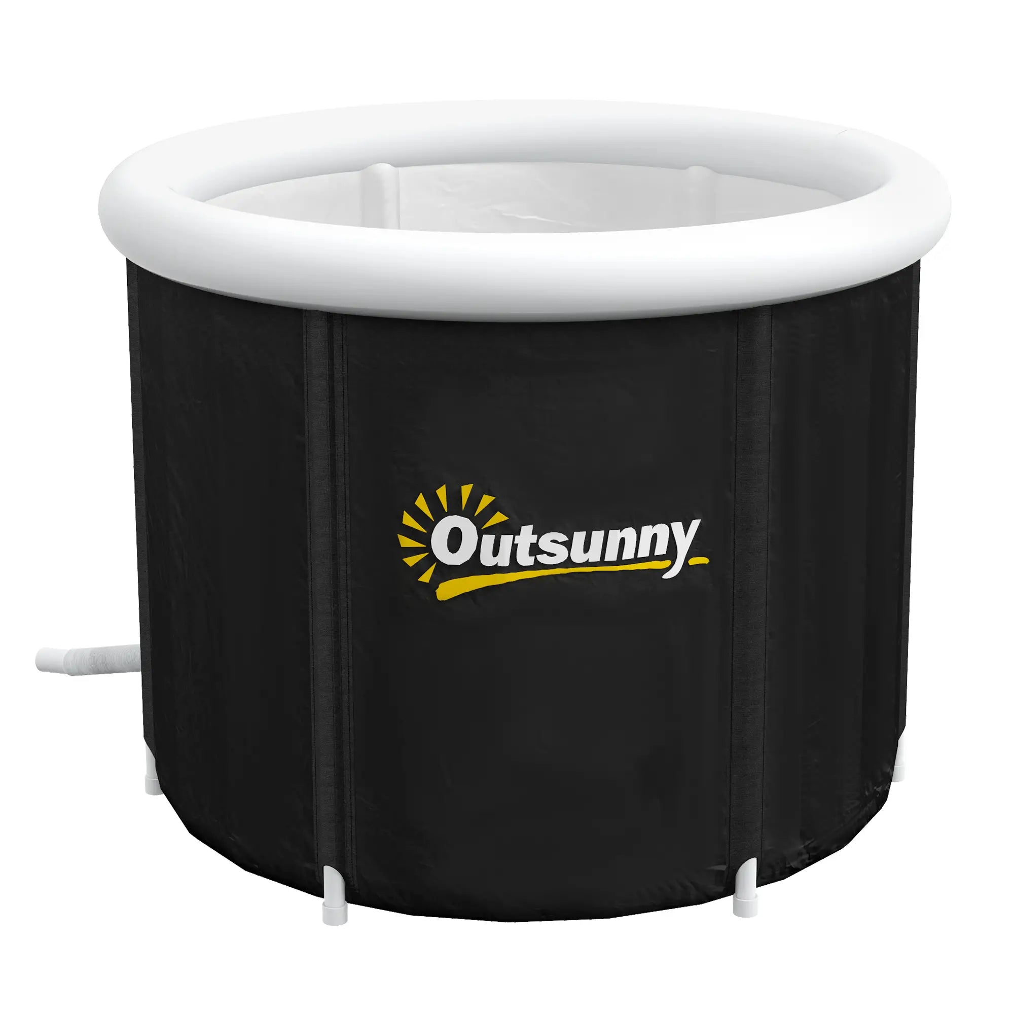 Portable Cold Plunge Tub, Ice Bath for Athlete Recovery, Black Outdoor Swimming Pools & Hot Tubs Black at Gallery Canada