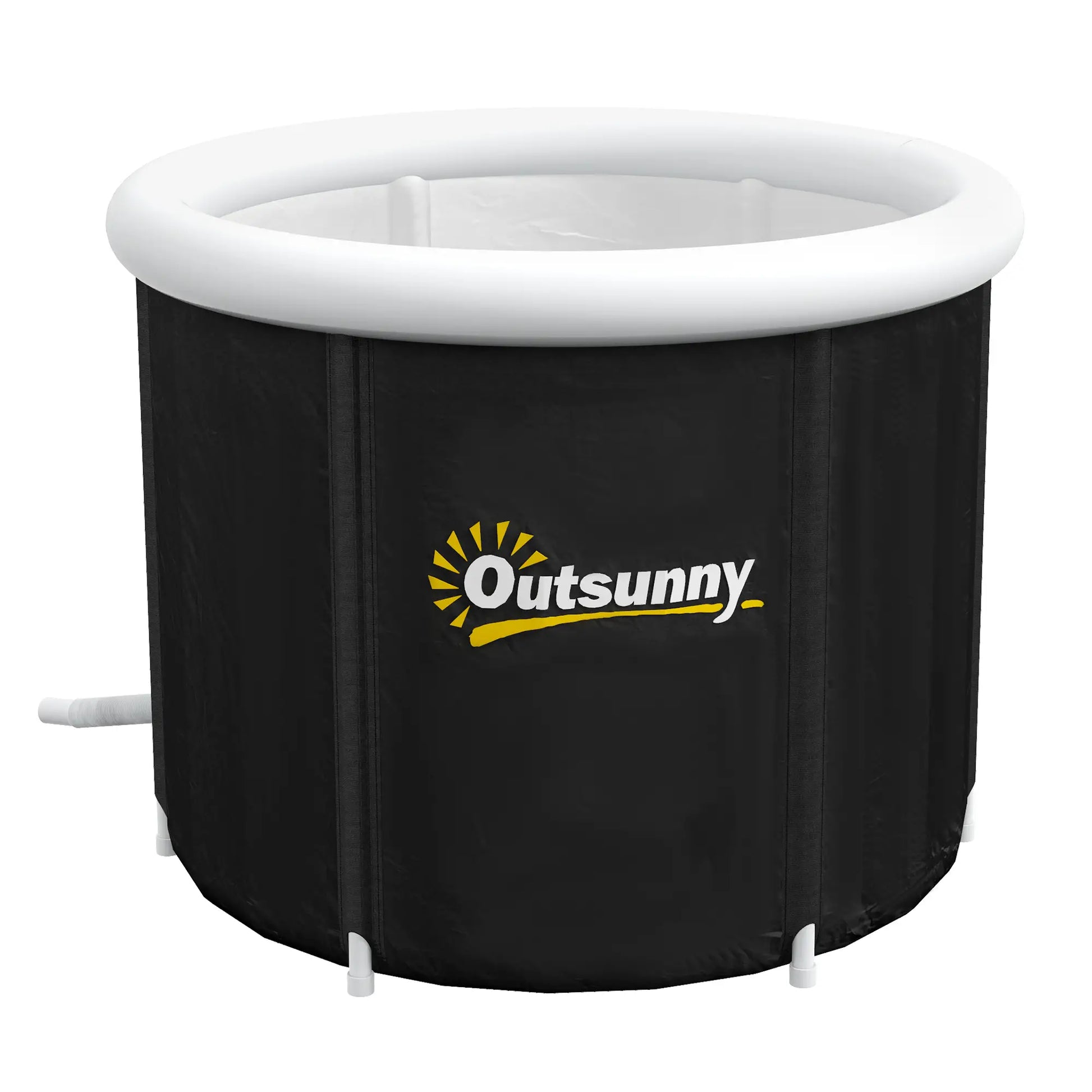Portable Cold Plunge Tub, Ice Bath for Athlete Recovery, Black Outdoor Swimming Pools & Hot Tubs Black at Gallery Canada