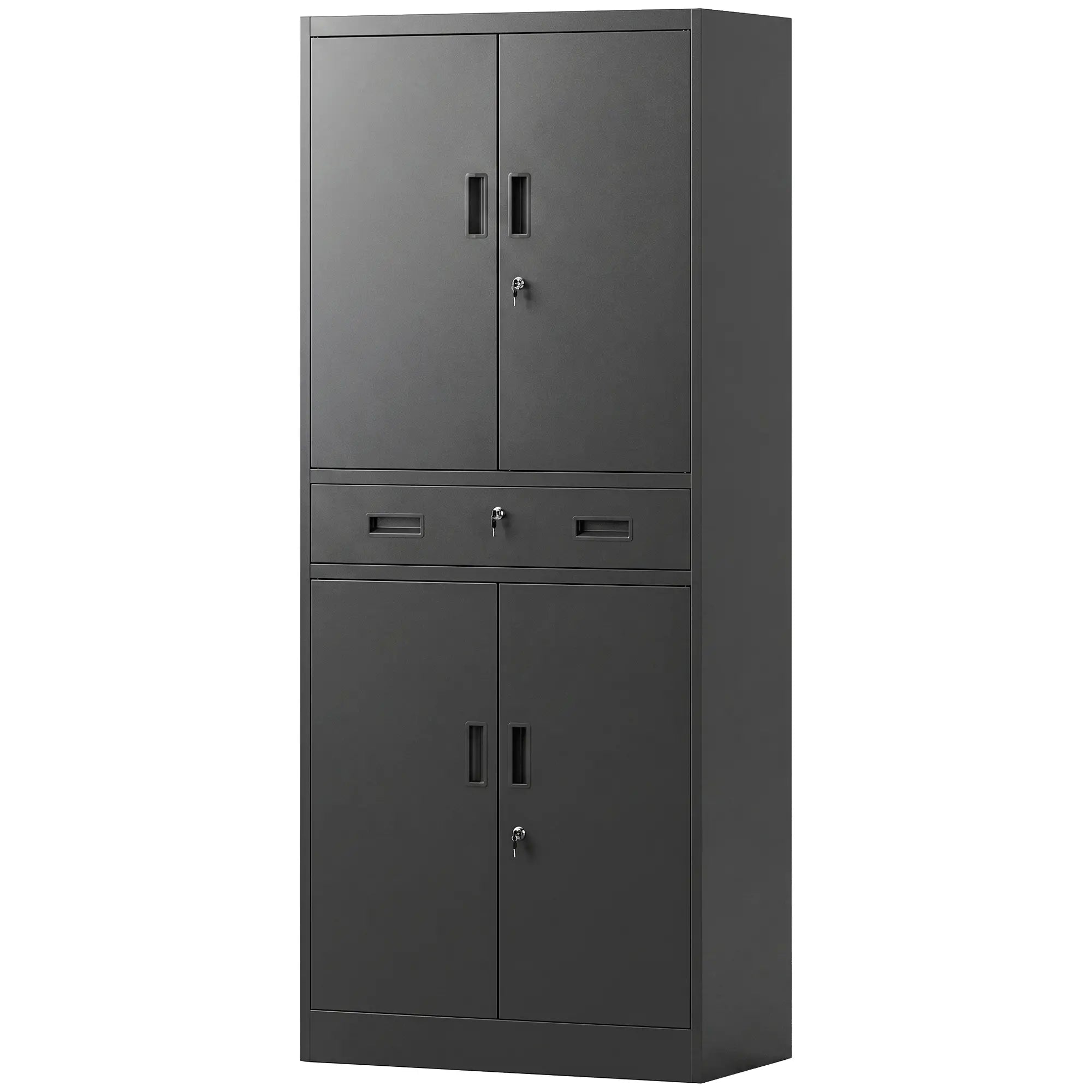Metal Storage Cabinet With Locking Doors, 71
