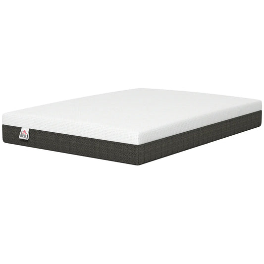 10 Inch Full Mattress, Pressure Relief, Lumbar Support, CertiPUR-US Certified Mattresses White, Dark Grey at Gallery Canada
