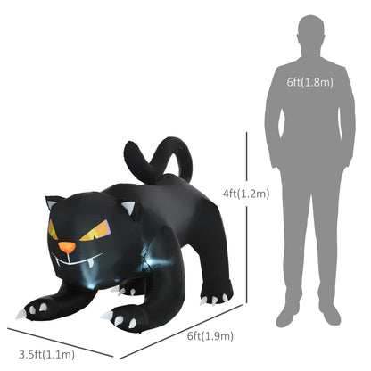 4Ft Tall Halloween Inflatable Cat, Outdoor Yard Decoration, Black Halloween Decorations at Gallery Canada