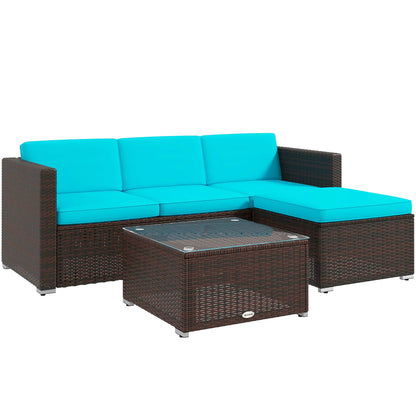 Patio Furniture With Soft Cushions, Corner Sofa Sets, Turquoise Patio Furniture Sets at Gallery Canada