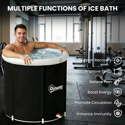 71 Gal Ice Bath Tub With Cover, Pump, Portable Inflatable Cold Plunge Outdoor Swimming Pools & Hot Tubs at Gallery Canada