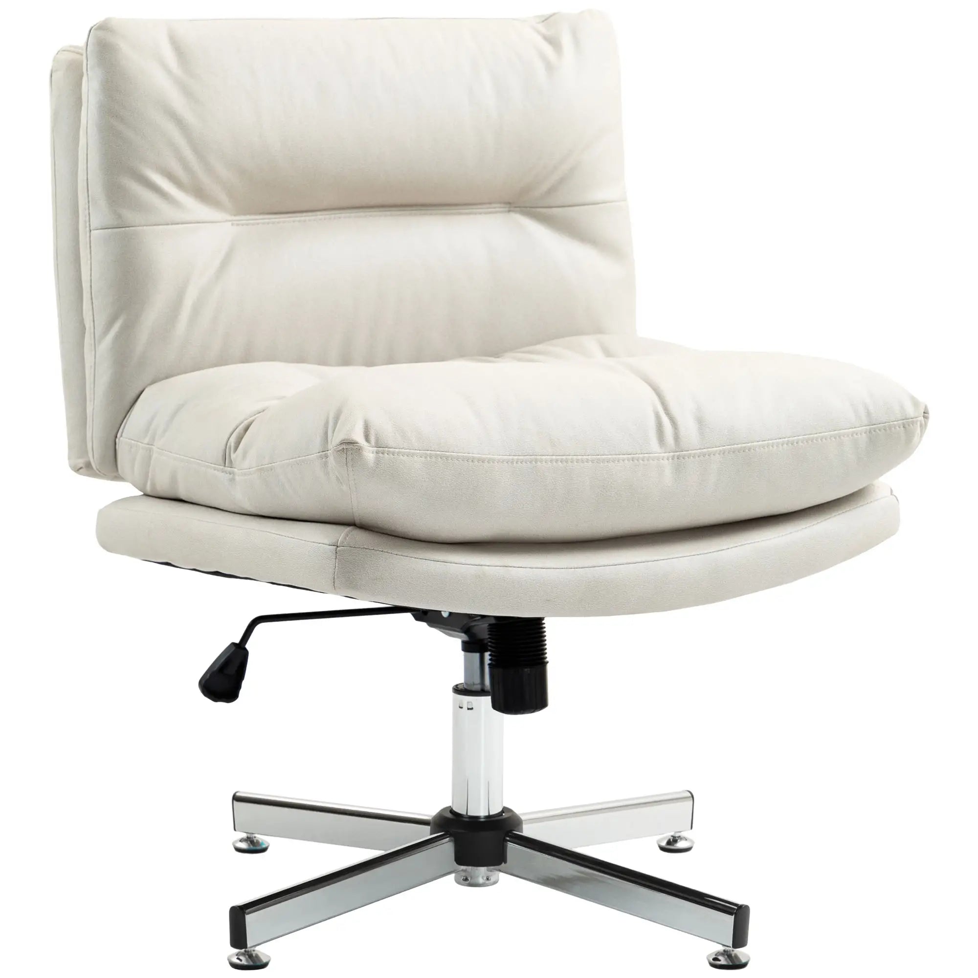 Adjustable Height, Tilt Armless Office Chair, Light Grey Task Chairs Light Grey at Gallery Canada