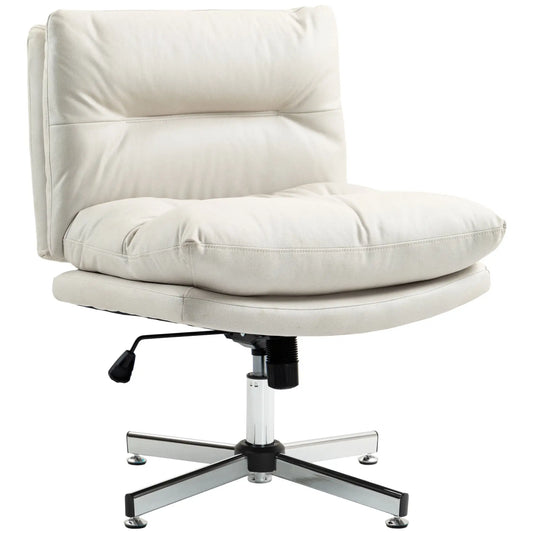Adjustable Height, Tilt Armless Office Chair, Light Grey Task Chairs Light Grey at Gallery Canada