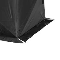 4 Person Pop-Up Ice Fishing Tent, Portable Shelter, Black