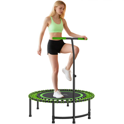 45" Rebounder Trampoline for Adults, Mini Fitness Bungee Rebounder with Adjustable Handle Trampolines at Gallery Canada