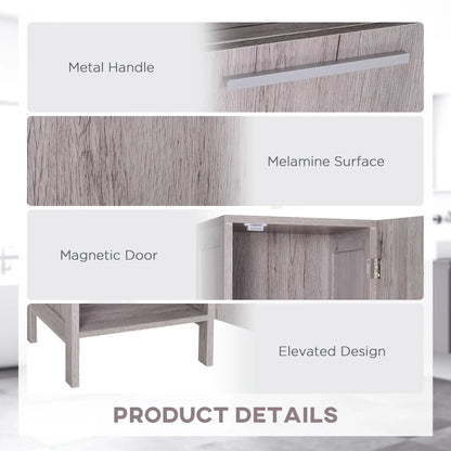 Bathroom Storage Cabinet, 68" Tall Organizer, Freestanding, Wood Grain Bathroom Cabinets at Gallery Canada