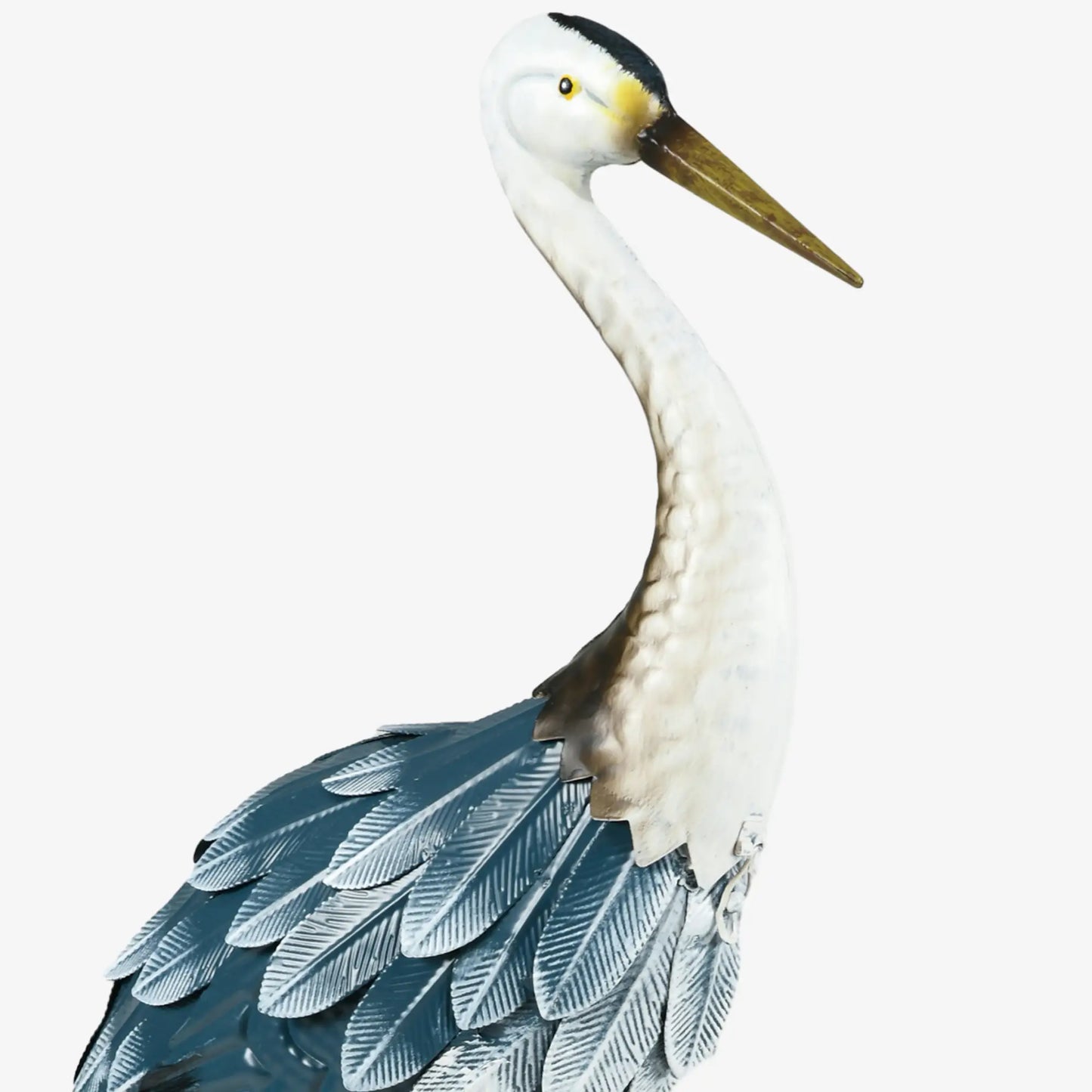 Set of 2 Garden Sculptures, Heron Statues, 29" & 27.5", Blue Garden Decor at Gallery Canada