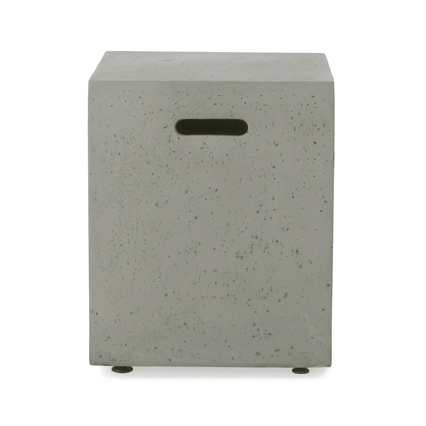 Multi-Functional Tank Holder Side Table, 16.5" L x 16.5" W x 20.5" H, Light Grey Patio Side Tables at Gallery Canada
