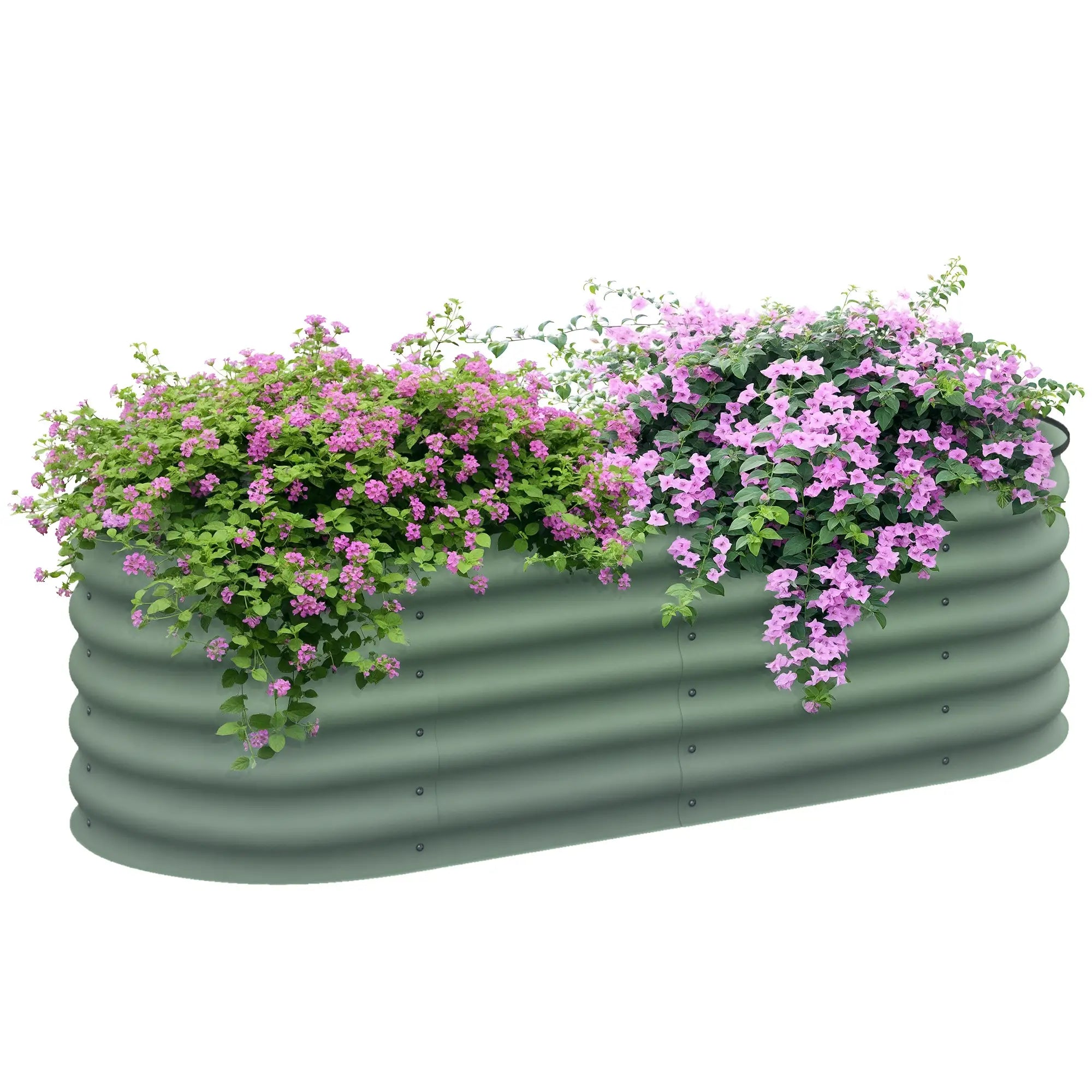 5x2x1.5 FT Galvanized Steel Raised Garden Bed, Green Metal Planter Box, Green Galvanized Planter Boxes at Gallery Canada