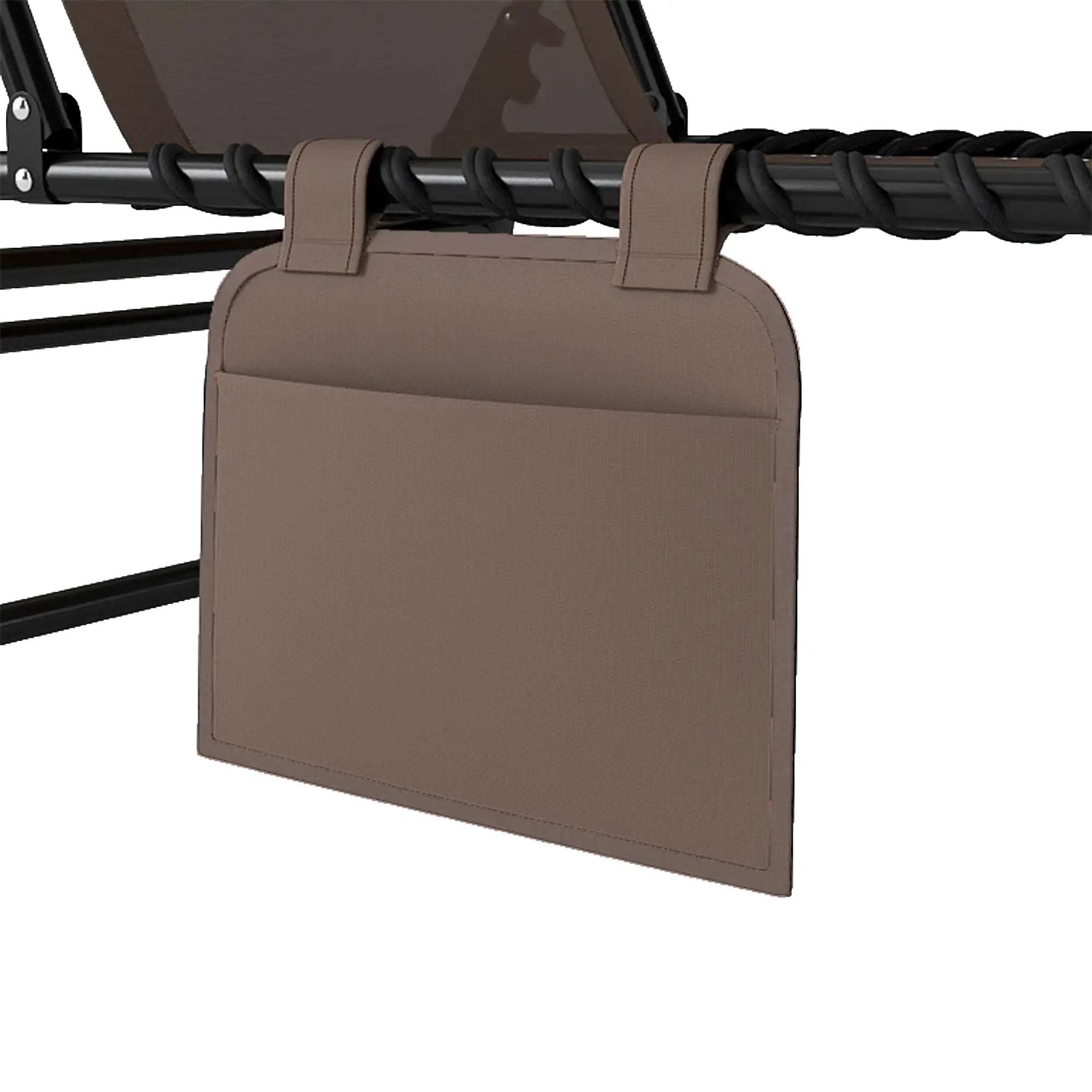 Outdoor Folding Chaise Lounge, Adjustable Backrest, Removable Pillow, Brown Lounger Chairs at Gallery Canada