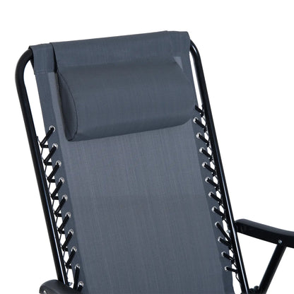 3pc Patio Rocking Chair Set, Folding Outdoor Chairs, Table, Grey Outdoor Rocking Chairs at Gallery Canada