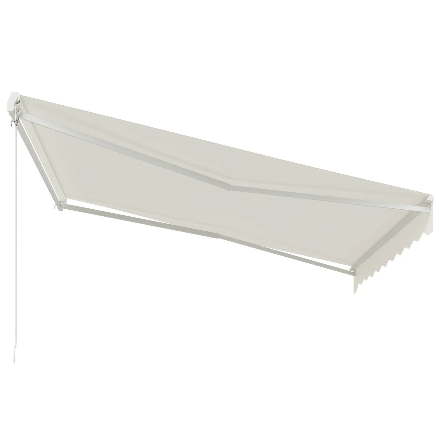 12'x10' Electric Retractable Awning, UV Protection, Cream Deck Awnings Cream at Gallery Canada