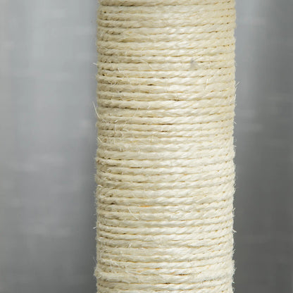39.25'' Cat Tree Tower, Multi-Level Kitten House, Scratching Post, Gray Cat Posts at Gallery Canada
