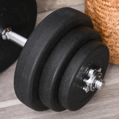 Adjustable 2 x 44lbs Dumbbell Set, Fitness Training, Black Dumbbells & Barbells at Gallery Canada