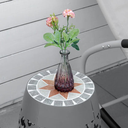 Ceramic Garden Stool, 12" Drum Side Table, Grey Patio Chairs at Gallery Canada