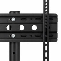 Support de télévision mobile roulant de 32 à 75 pouces, inclinaison, hauteur réglable, noir