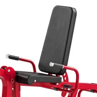 Machine de musculation 3-en-1 pour extension et flexion des jambes, banc de musculation réglable de 660 LBS, rouge