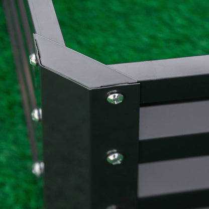 4' x 4' x 1' Galvanized Steel Raised Garden Bed, Grey Galvanized Planter Boxes at Gallery Canada