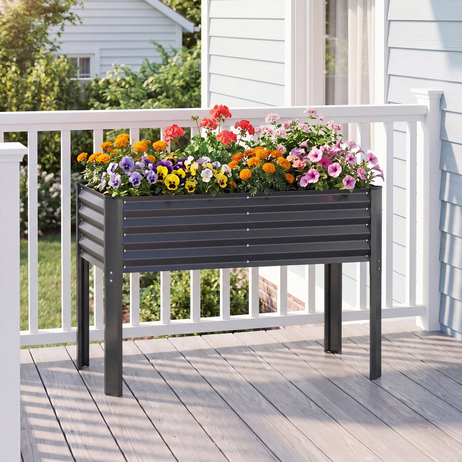 Galvanized Raised Garden Bed With Legs, 46