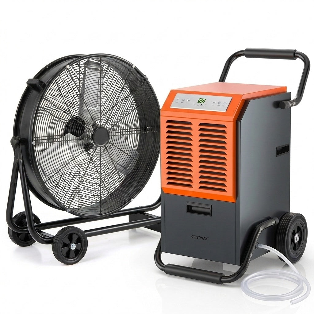 Industrial Dehumidifier And Drum Fan Bundle, Garage Warehouse Climate Control Climate Control Appliances at Gallery Canada