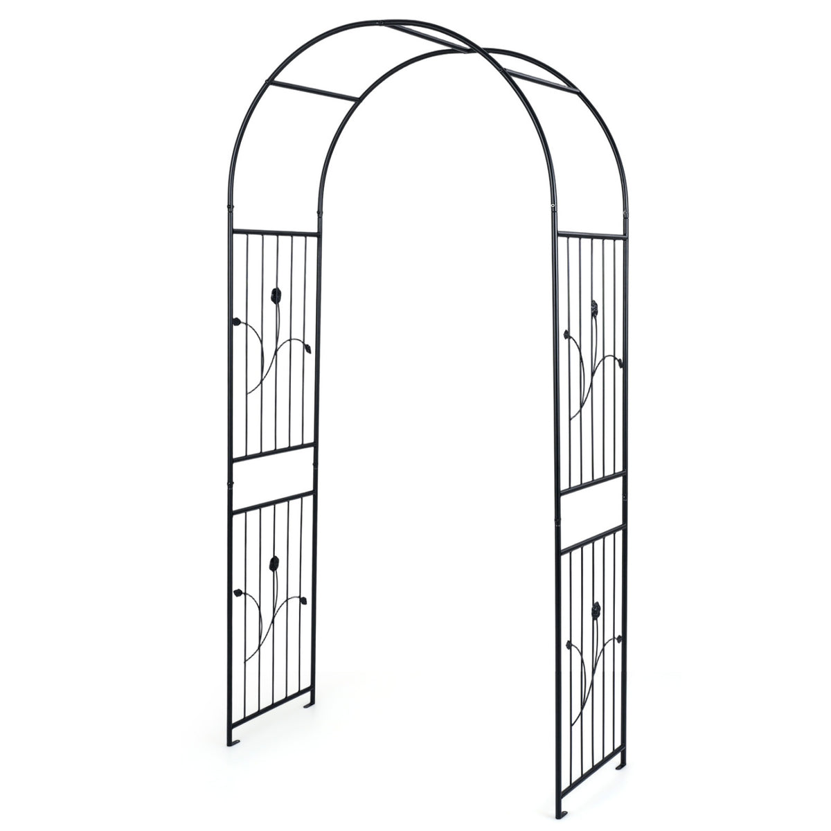 Garden Arch 87" Tall Heavy Duty Metal Arbor Trellis Outdoor Decor at Gallery Canada