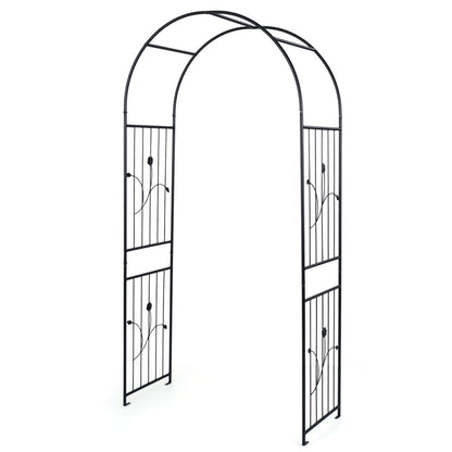 Garden Arch 87" Tall Heavy Duty Metal Arbor Trellis Outdoor Decor at Gallery Canada