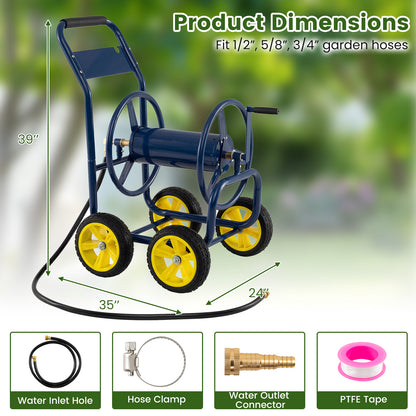 Garden Hose Reel Cart, 330 Ft, 3/4 Inch or 5/8 Inch, Blue Watering & Irrigation at Gallery Canada