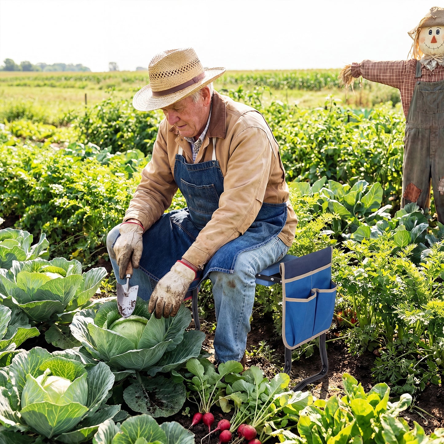 Folding Garden Kneeler And Seat, Blue Garden Tools at Gallery Canada
