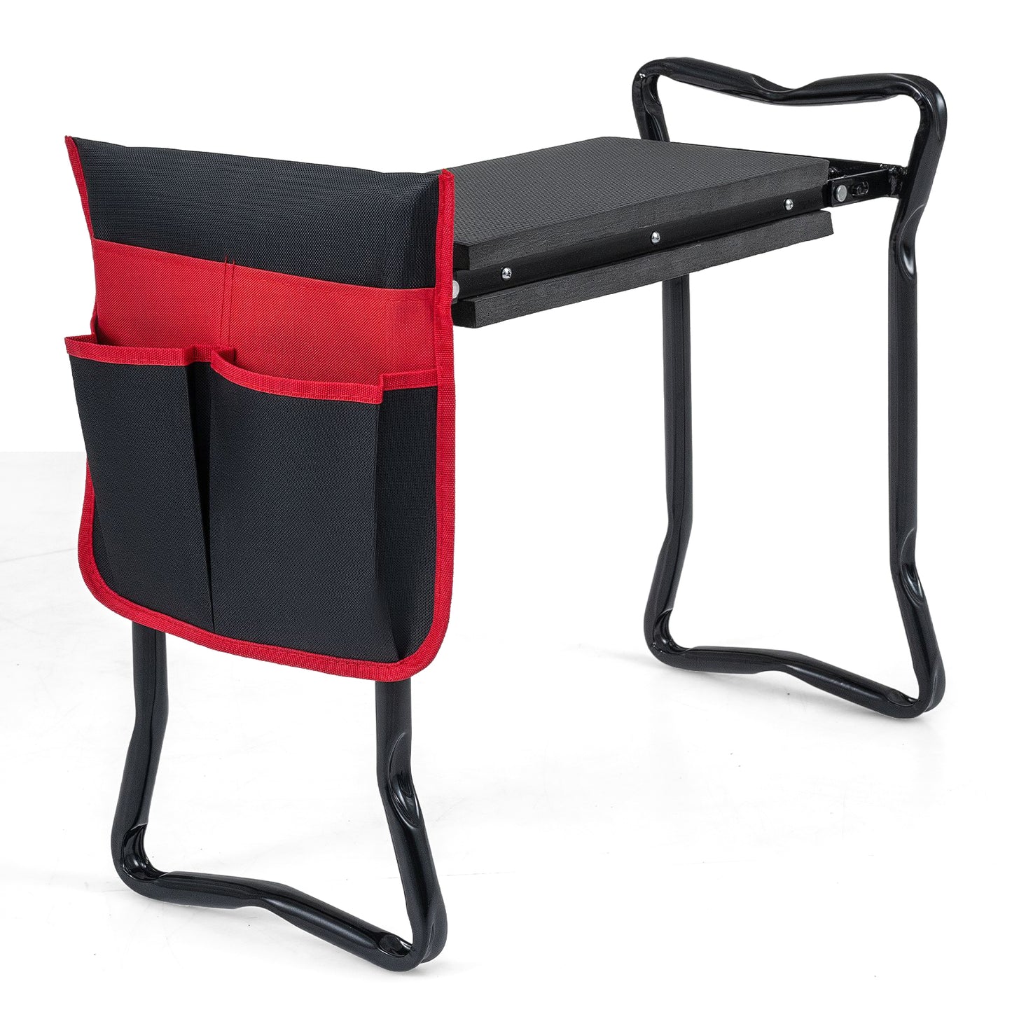 Folding Garden Kneeler Seat, Black Garden Tools Black at Gallery Canada