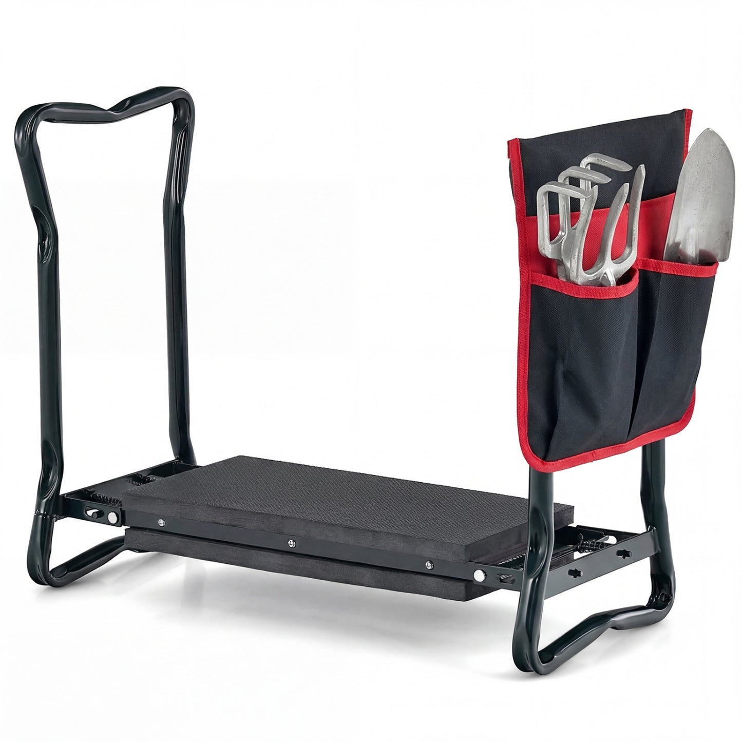 Folding Garden Kneeler Seat, Black Garden Tools at Gallery Canada