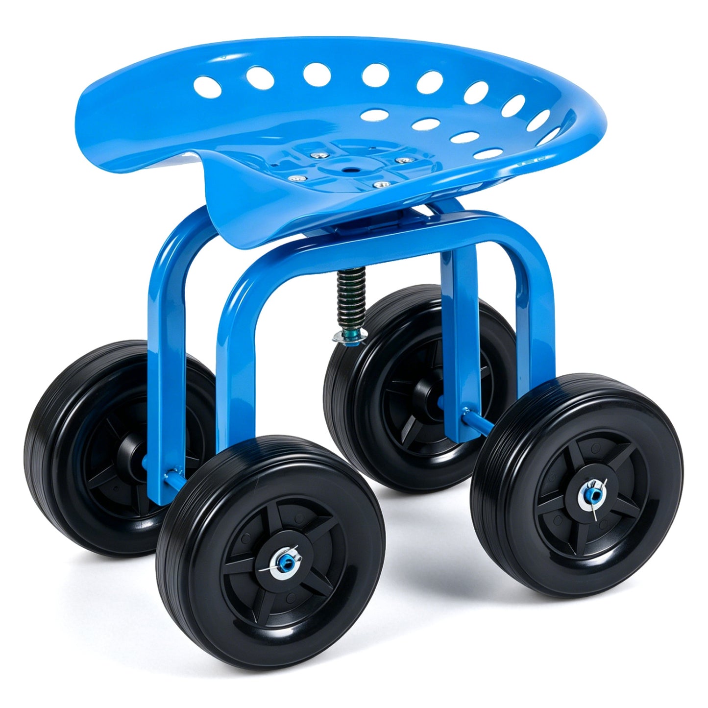 Garden Rolling Workseat, 360° Swivel Seat, Adjustable Height, Blue Garden Tools Blue at Gallery Canada