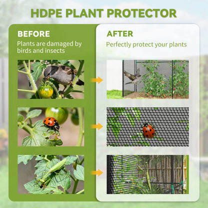 Plant Protection Cage With Zippered Door, Black Crop Cage at Gallery Canada
