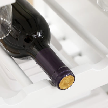 Rolling Kitchen Cart, Bar Cart with Wine Rack, Drawer, Shelves, White Kitchen Islands & Kitchen Carts at Gallery Canada