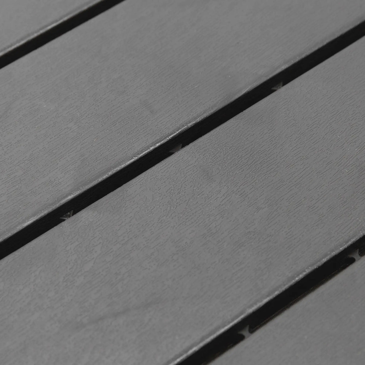 9 Pcs PP Interlocking Deck Tile, 12 x 12, Indoor Outdoor, Black Deck Tiles at Gallery Canada