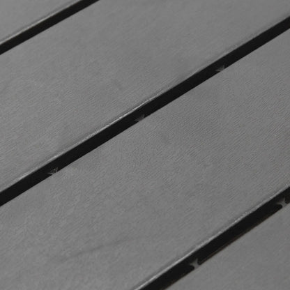 9 Pcs PP Interlocking Deck Tile, 12 x 12, Indoor Outdoor, Black Deck Tiles at Gallery Canada