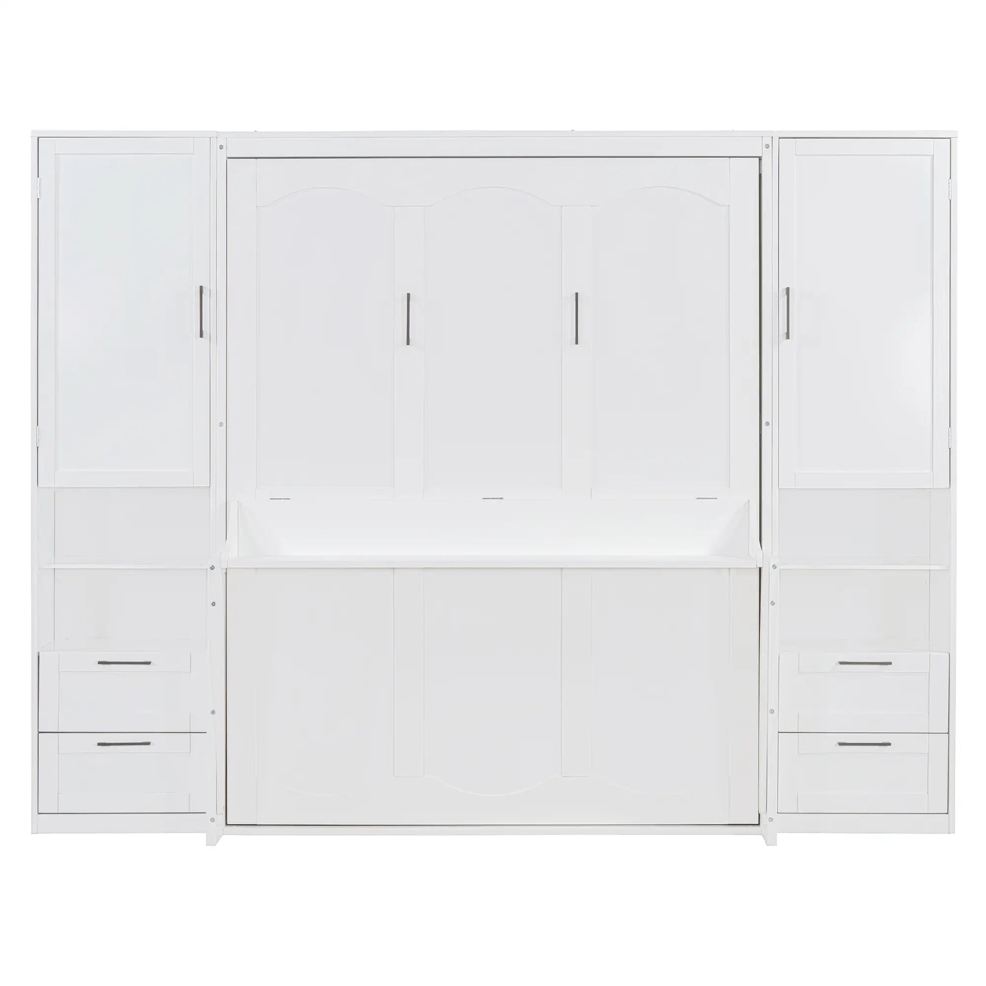 Murphy Bed with Closet, Drawers, Shelves, 114