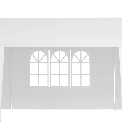 10' x 29' Party Tent, Canopy with Sidewalls, Transparent Windows, White Canopy Tents at Gallery Canada