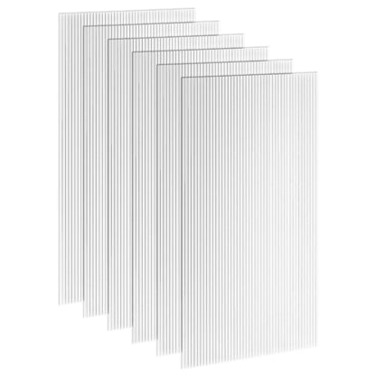UV Protected Twin-Wall Greenhouse Panels, 47.2" x 23.6", 6 Pack, Clear Greenhouses at Gallery Canada