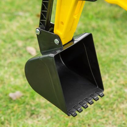 Kids Ride on Tractor, Pedal Excavator Toy for 3 Year Old, Yellow Toy Excavators at Gallery Canada
