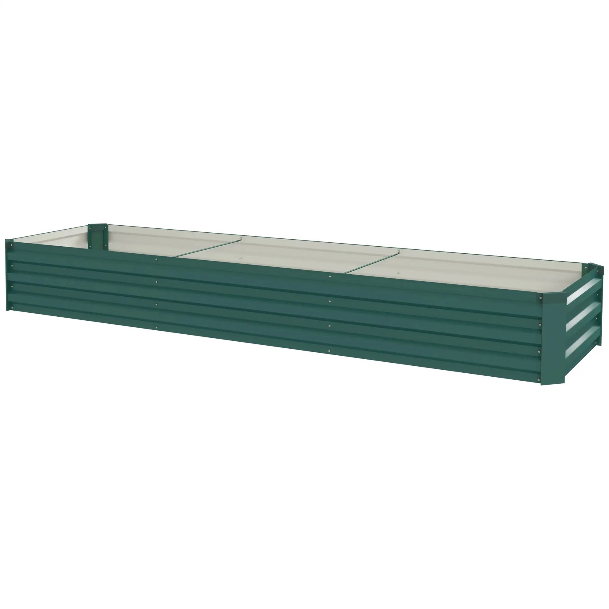 8'x2'x1' Galvanized Raised Bed, Elevated Planter Box, Green Raised Garden Beds Green at Gallery Canada