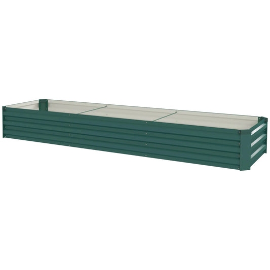 8'x2'x1' Galvanized Raised Bed, Elevated Planter Box, Green Raised Garden Beds Green at Gallery Canada