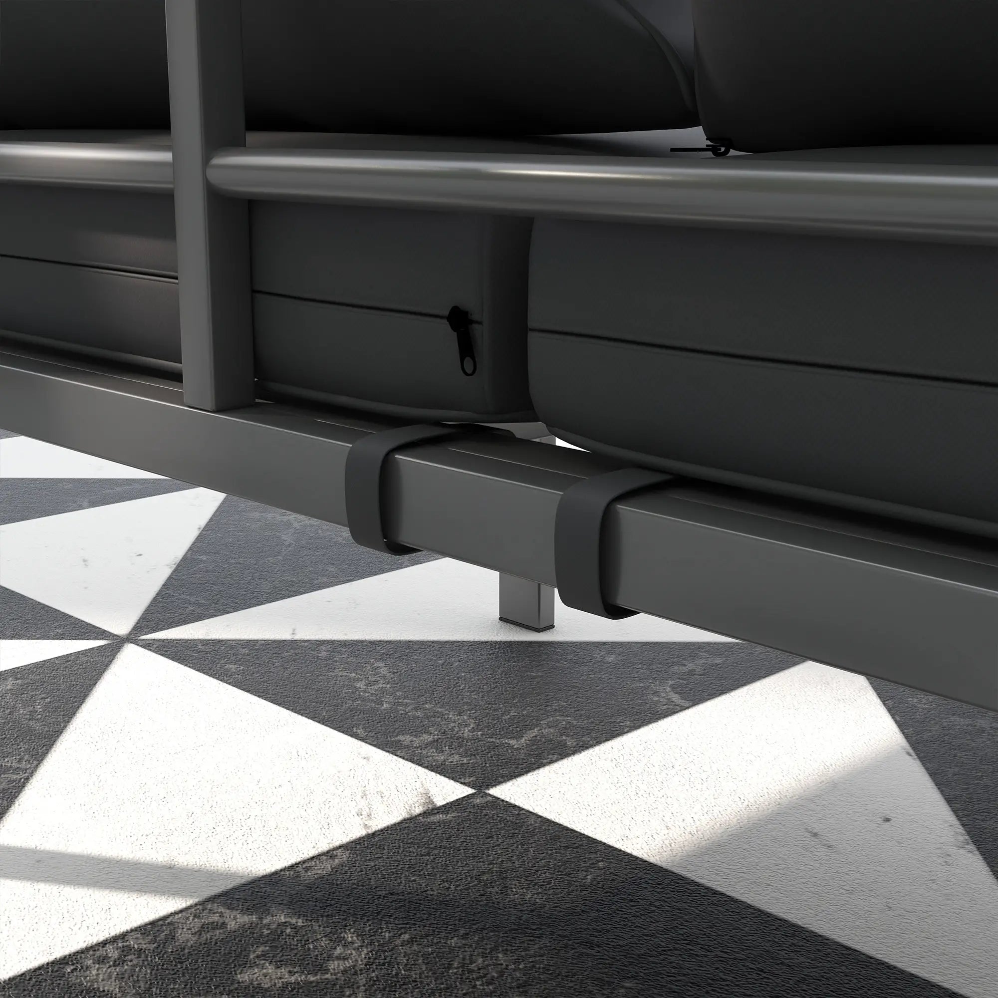 Aluminum Garden Sofa, 3-Person Outdoor Couch, 72.8