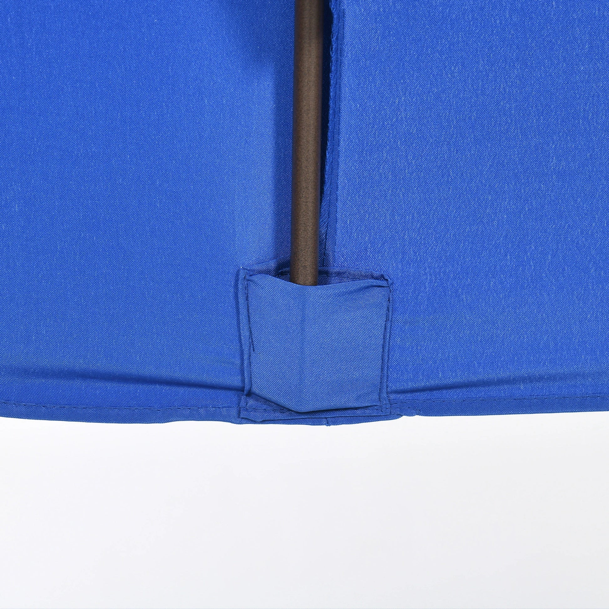 6.5x10ft Rectangle Patio Umbrella, Aluminum Frame, Crank Handle, Dark Blue Sun Umbrellas at Gallery Canada