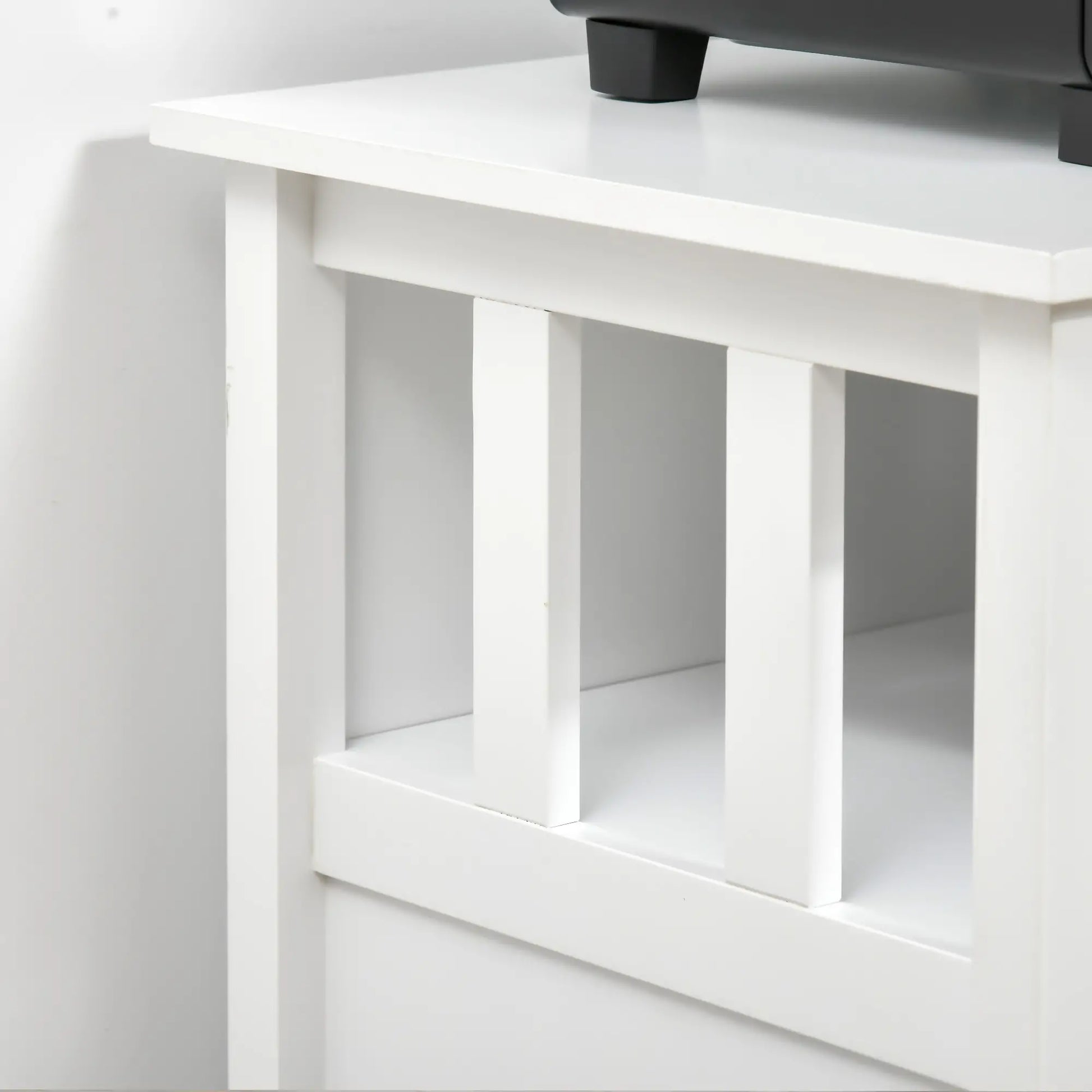 Sideboard Buffet Cabinet, 2 Doors, Adjustable Shelves, Kitchen Dining, White Bar Cabinets at Gallery Canada