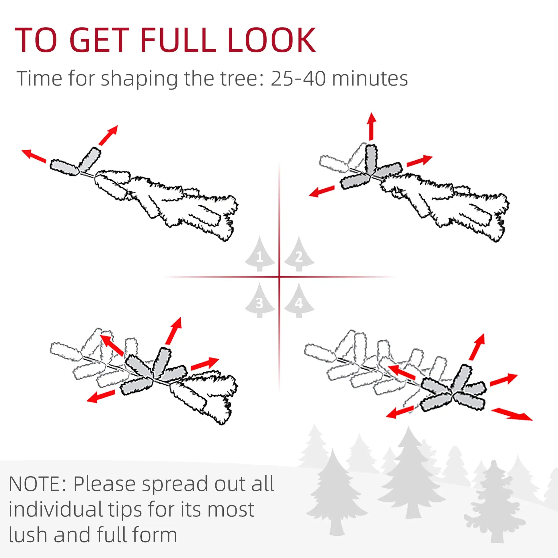 7.5ft Flocked Pencil Christmas Tree, Realistic Tips, Green Pencil Christmas Trees at Gallery Canada