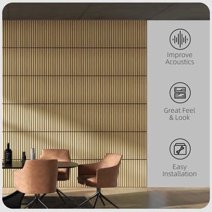 24x24 Wood Panels, 4 Pack Acoustic Panels, Sound Absorbing, Oak Home Accessories at Gallery Canada