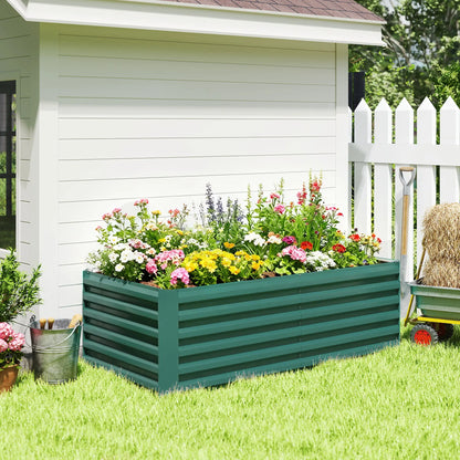 6' x 3' x 2' Raised Garden Bed, Galvanized Planter Box, Dark Green Galvanized Planter Boxes at Gallery Canada