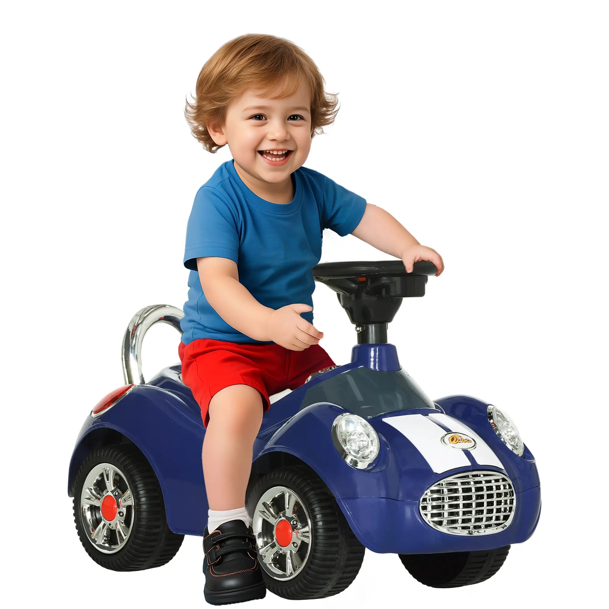Baby Push Car, Music Horn Light, Dark Blue Push Cars for Toddlers at Gallery Canada